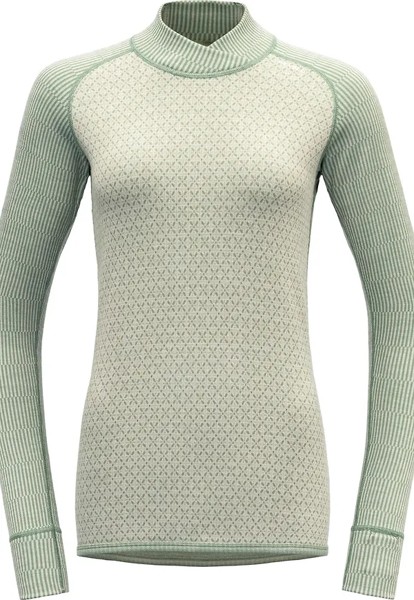 Devold Women's Kvitegga Merino 230 Cross Neck Raw White