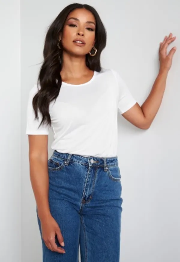Pieces Kamala SS Top Bright White XL