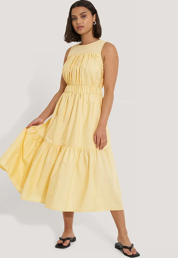 Trendyol Midiklänning - Yellow