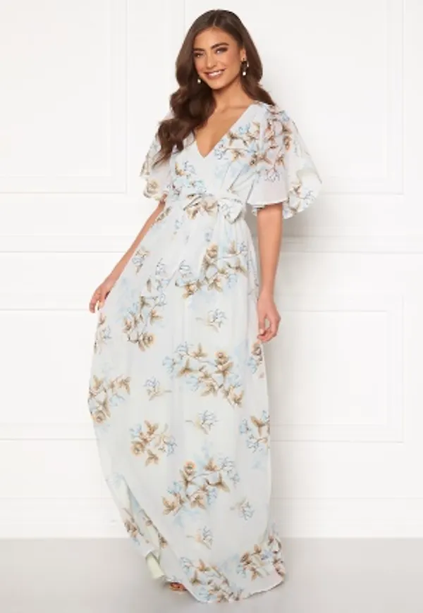 BUBBLEROOM Isobel dress Light green / Floral 34