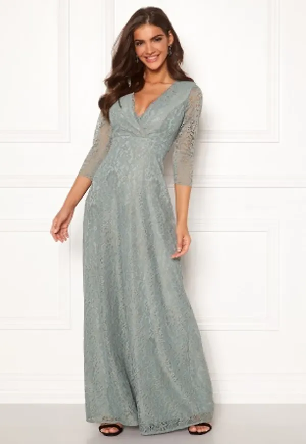Chiara Forthi Riveria Lace Gown Green 36