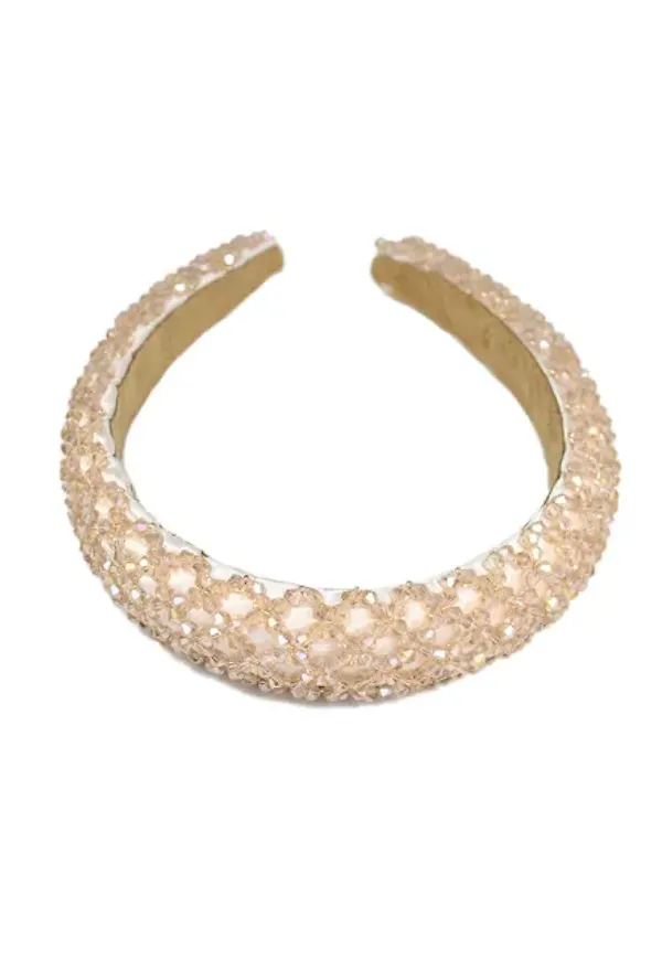 Diadem Med Fasetterade Stenar 3 Cm