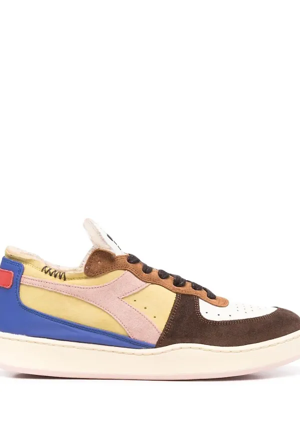Diadora träningsskor med färgblock - Gul