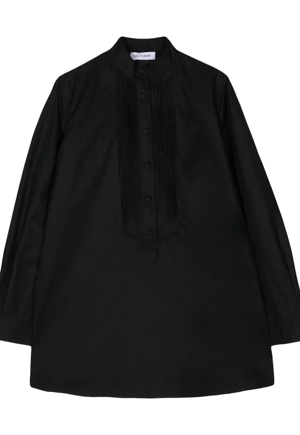 Dice Kayek blus med plisserad detalj - Svart