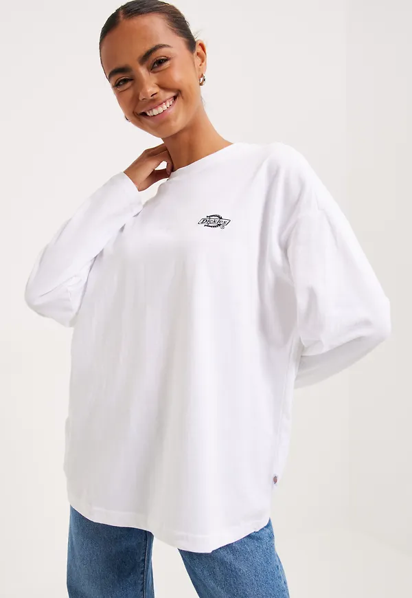 Dickies - Vit - Summerdale Tee Ls W