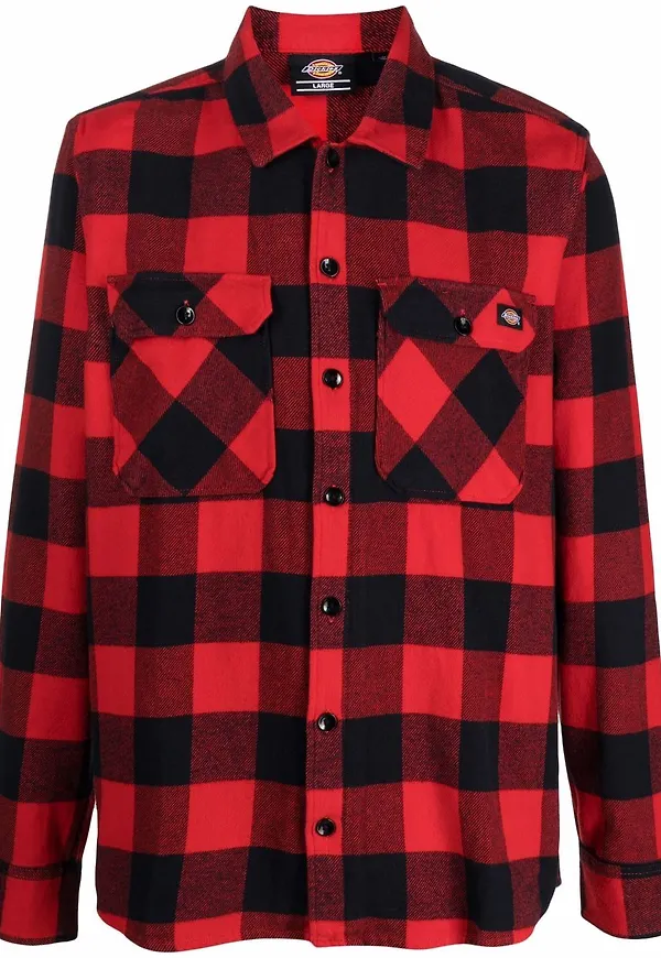 Dickies Construct rutig skjorta - Röd