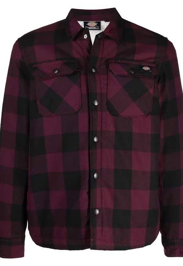 Dickies Construct Sacramento rutig jacka - Svart