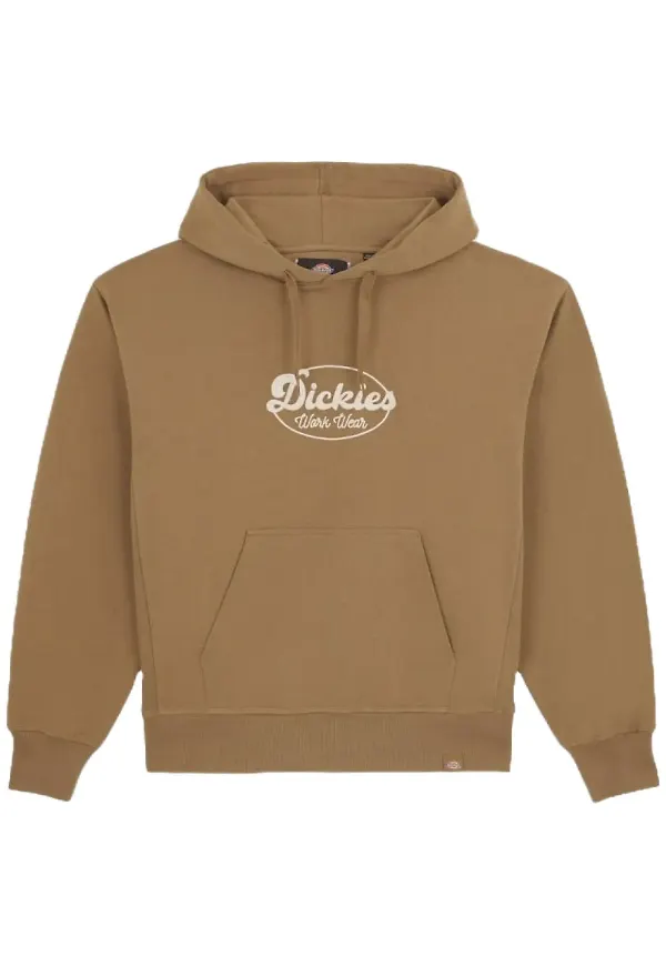 DICKIES huvtröja med logotyp - Brun