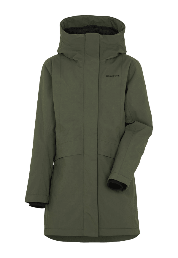 Didriksons - Parkas Cajsa Wns Parka 4 - Grön