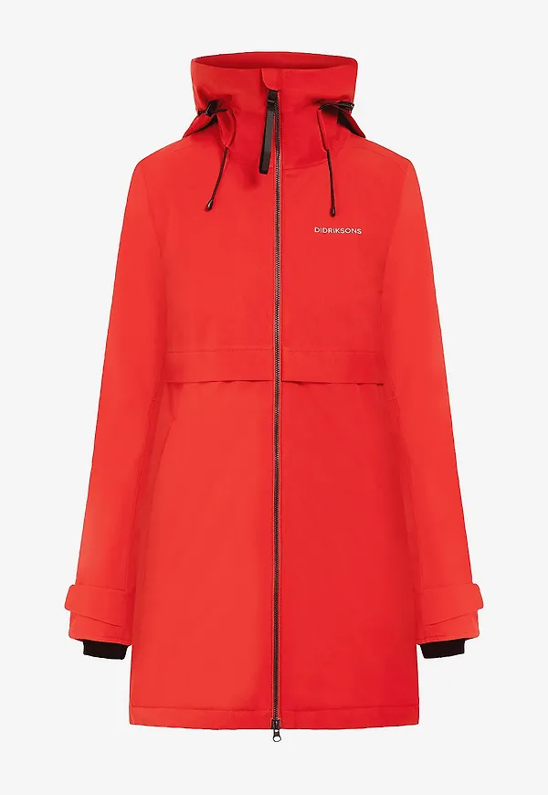 Didriksons - Parkas Helle Wns Parka 5 - Röd