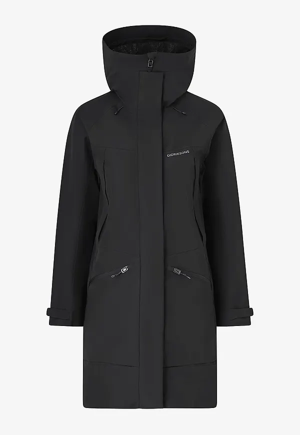 Didriksons - Parkas Ilma Wns Parka 8 - Svart