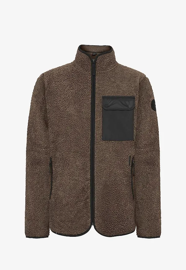 Didriksons - Fleecejacka Peter Full-zip - Brun