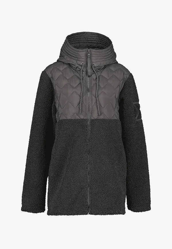 Didriksons - Funktionströja Bibi Wns Fullzip - Svart