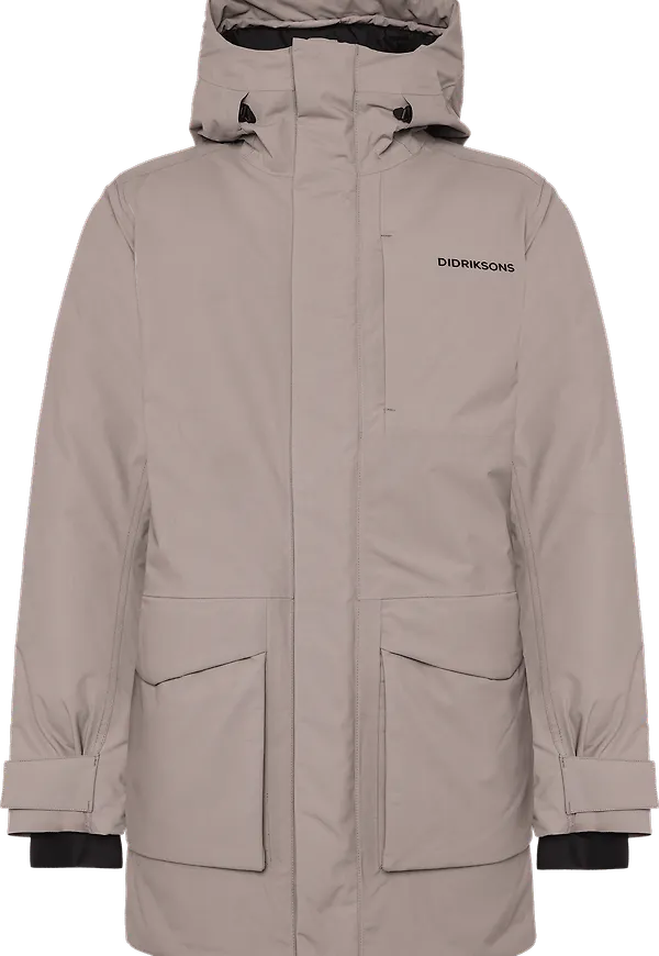 Didriksons Men's Akilles Parka Ash Brown