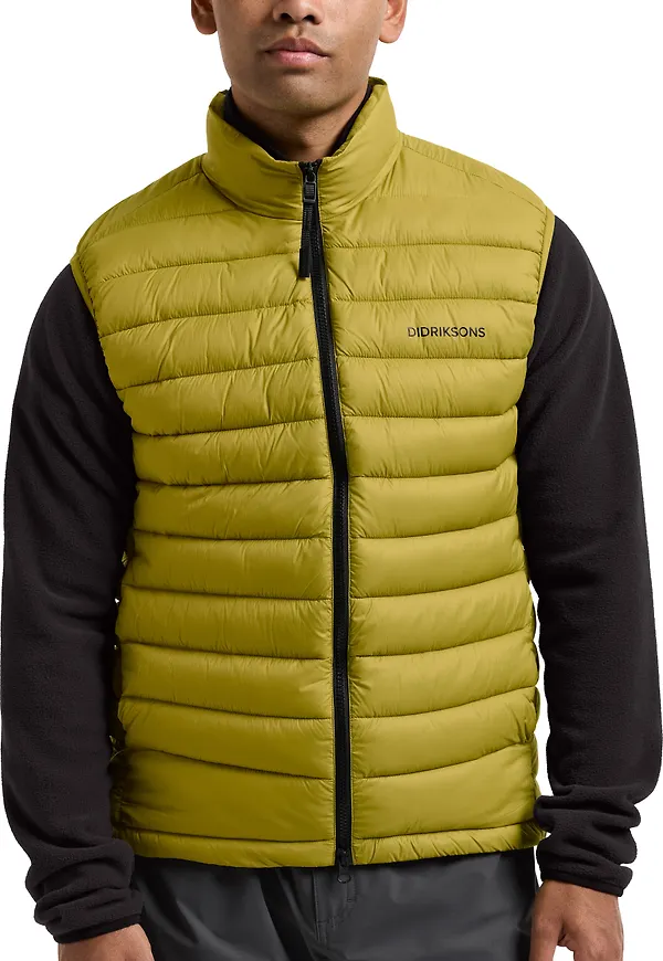 Didriksons Men's Marino Vest Yellow Pollen