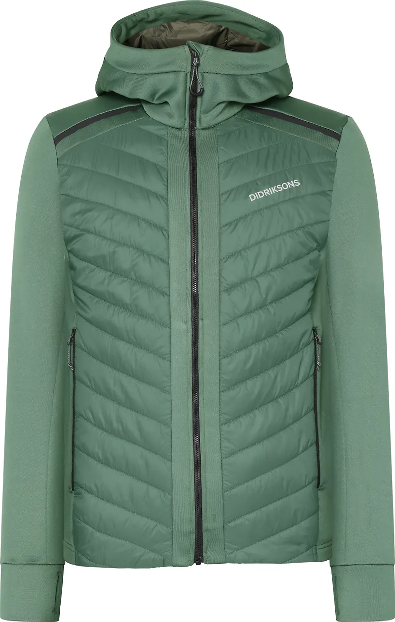 Didriksons Men's Zuko Full Zip 3 Dark Moss