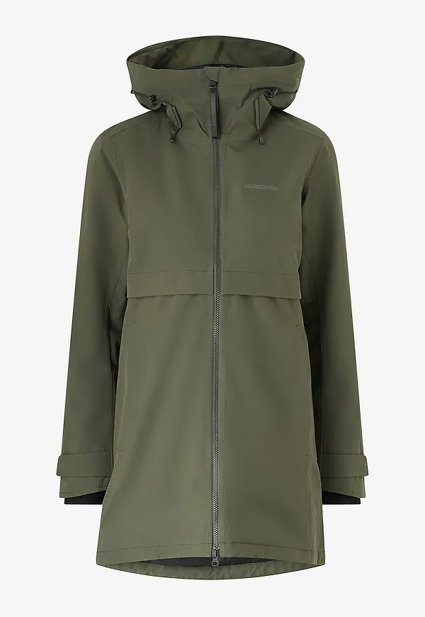 Didriksons - Parkas Helle Wns Parka 6 - Grön