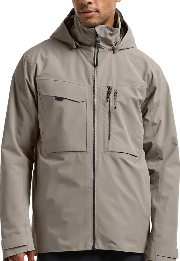 Didriksons Unisex Aston Jacket Ash Brown