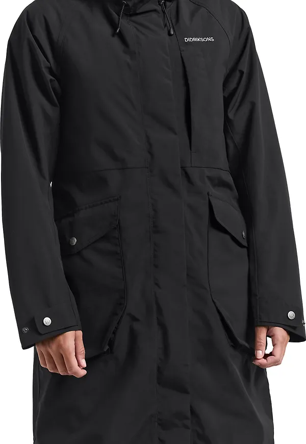 Didriksons Women's Louise Parka Long Black