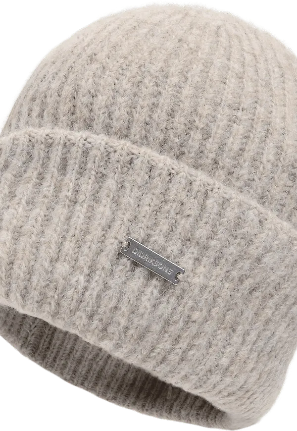 Didriksons Women's Malin Beanie Beige Melange