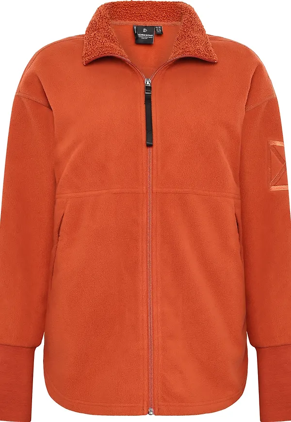 Didriksons Women's Ronja Full Zip Rust