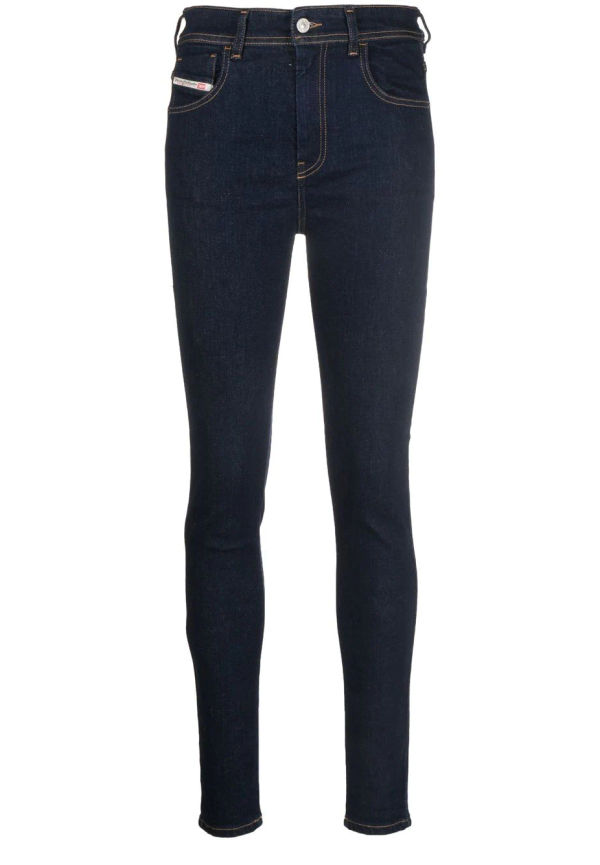 Diesel 1984 Slandy-High Z9c18 Super Skinny-jeans - Blå
