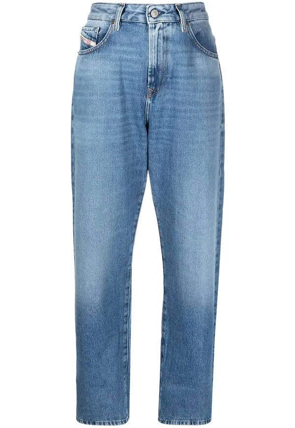 Diesel 1999 cropped straight-leg jeans - Blå