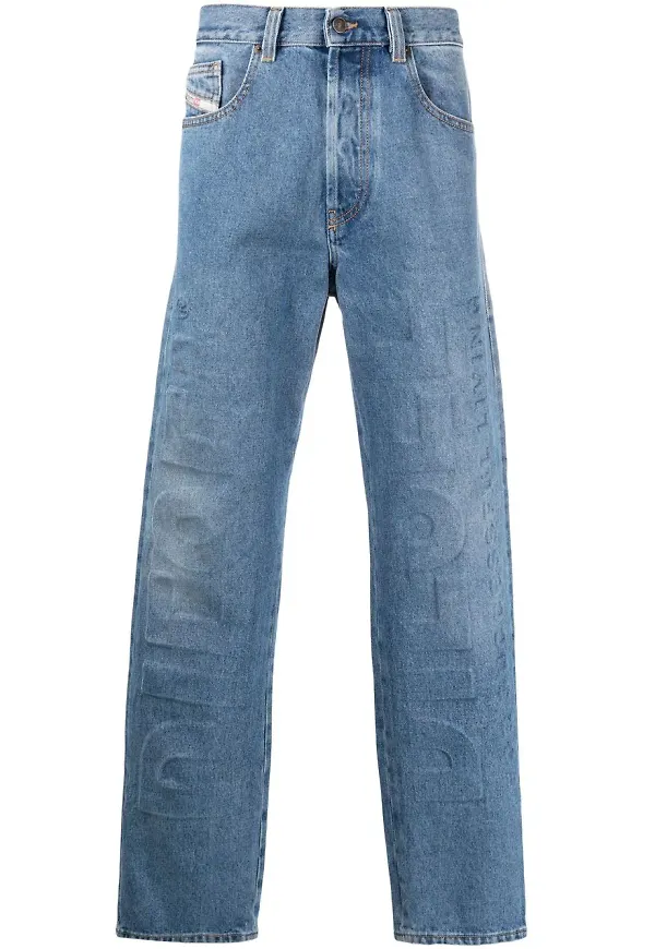 Diesel 2010-FS4 straight-jeans - Blå