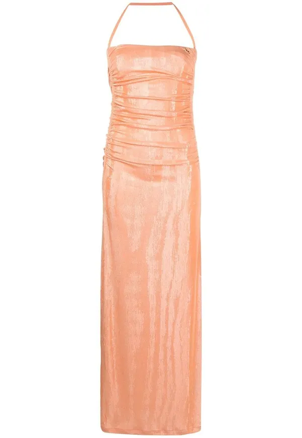 Diesel aftonklänning med halterneck - Orange
