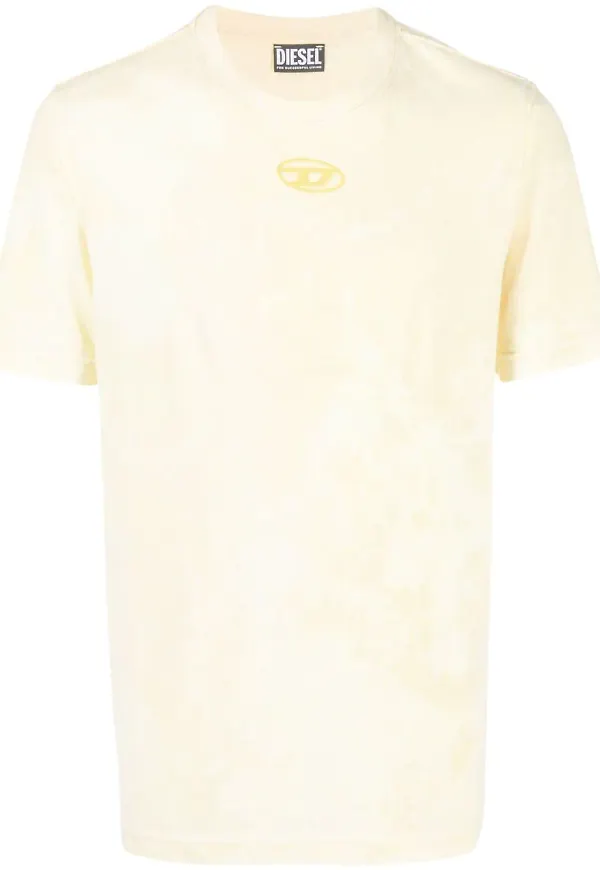 Diesel batikmönstrad t-shirt - Gul