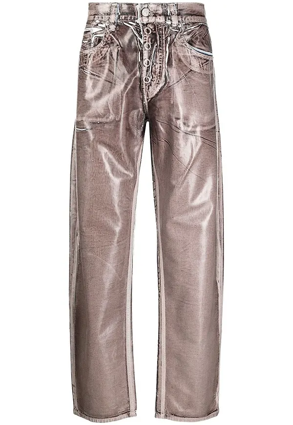 Diesel byxor med tryck - Brun