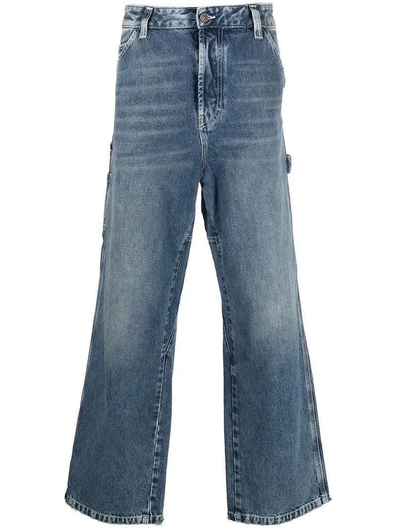 Diesel cargo-jeans med lös passform - Blå