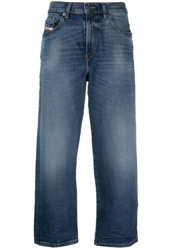 Diesel croppade jeans - Blå