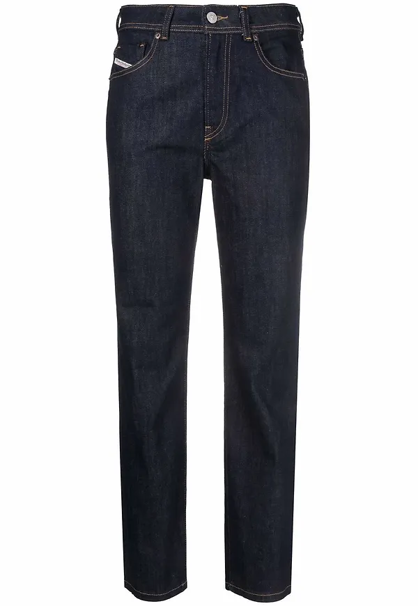 Diesel croppade straight-jeans - Blå