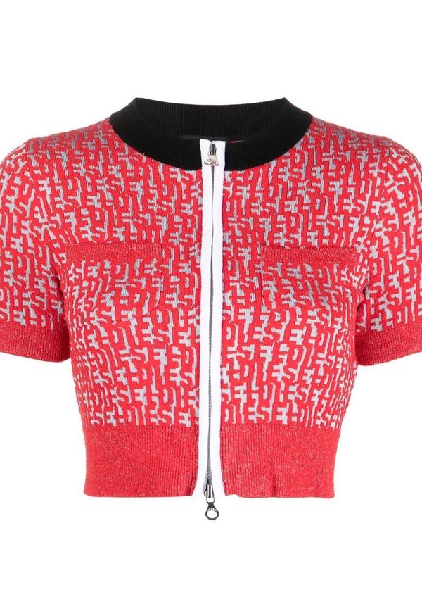 Diesel croptop med monogram - Röd