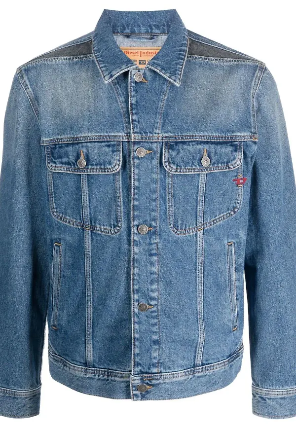 Diesel D-Barcy-Rs jeansjacka - Blå