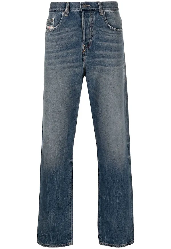 Diesel D-Bazer straight-jeans - Blå