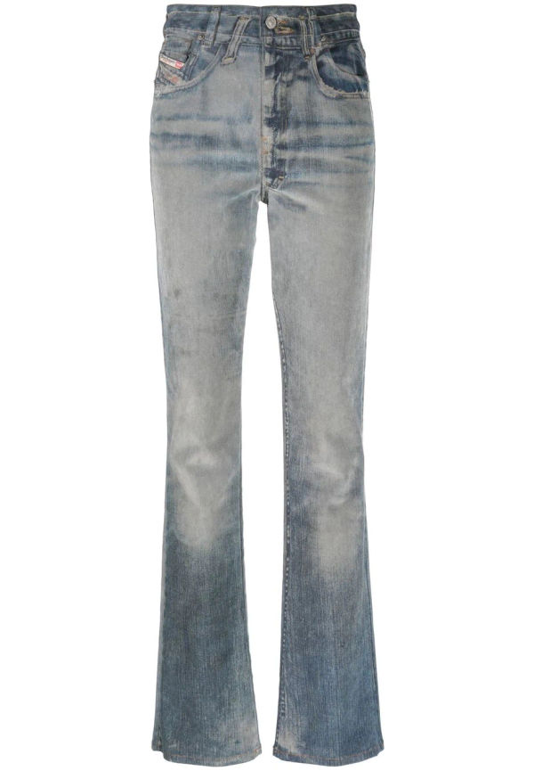 Diesel D-Escription utsvängda jeans - Blå