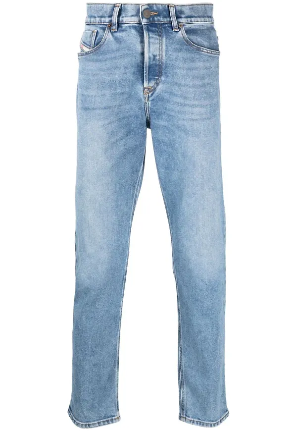 Diesel D-Fining tapered-jeans - Blå