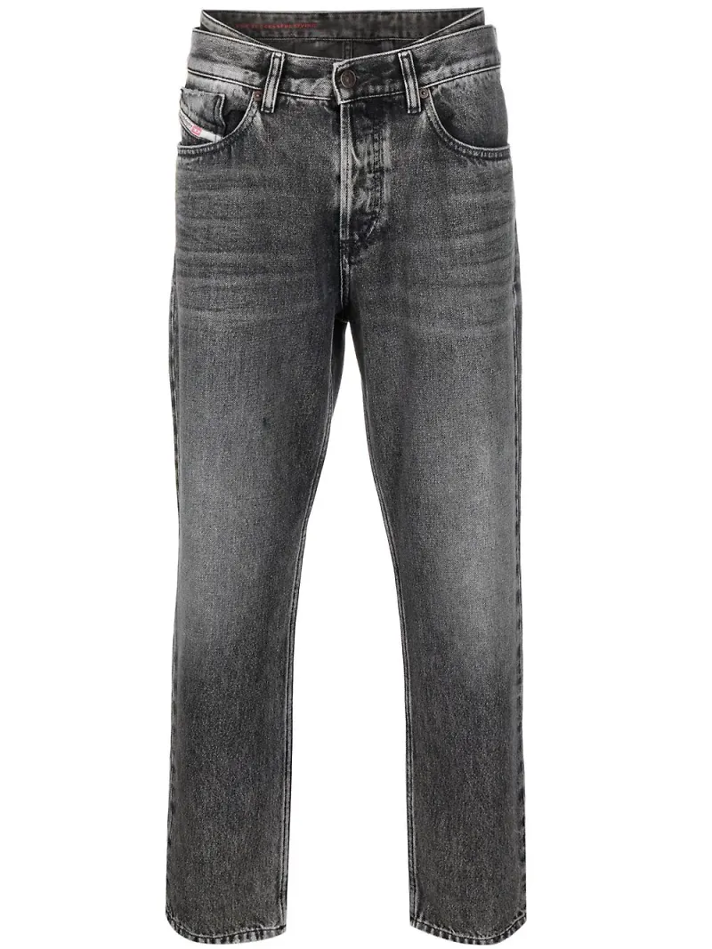 Diesel D-Fining tapered-jeans - Grå