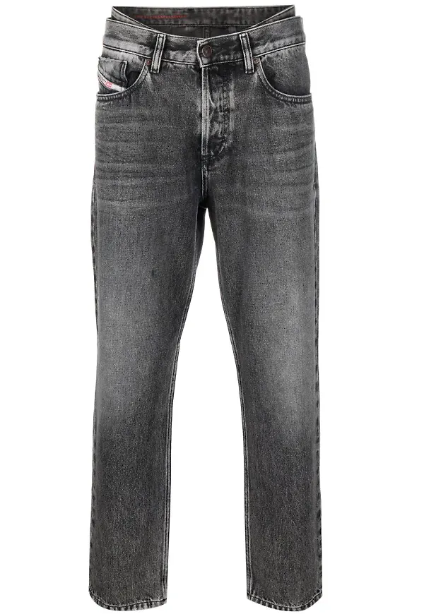Diesel D-Fining tapered-jeans - Grå
