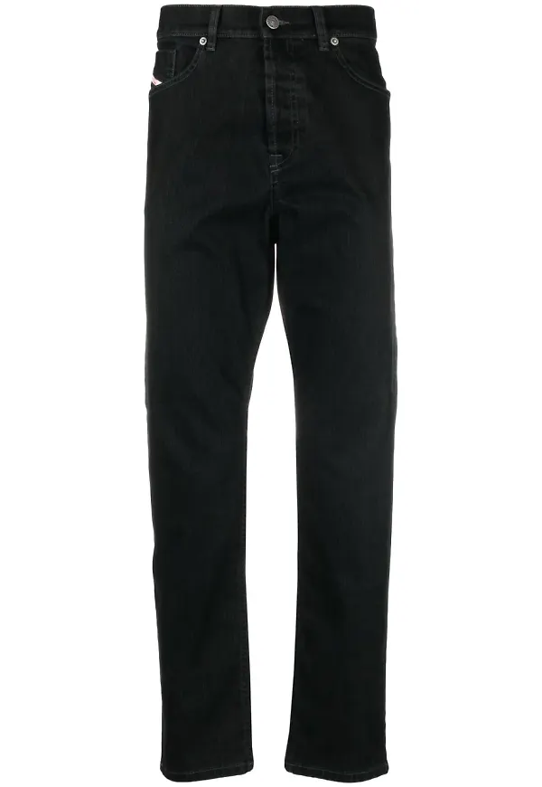 Diesel D-Fining tapered-jeans från 2005 - Svart