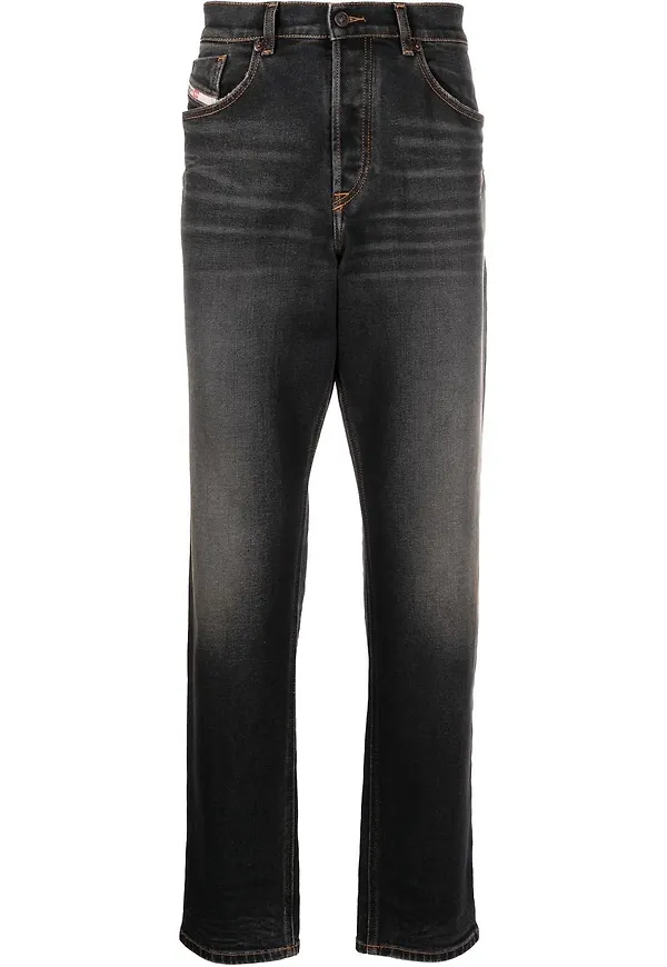 Diesel D-Fining tapered-jeans från 2005 - Svart