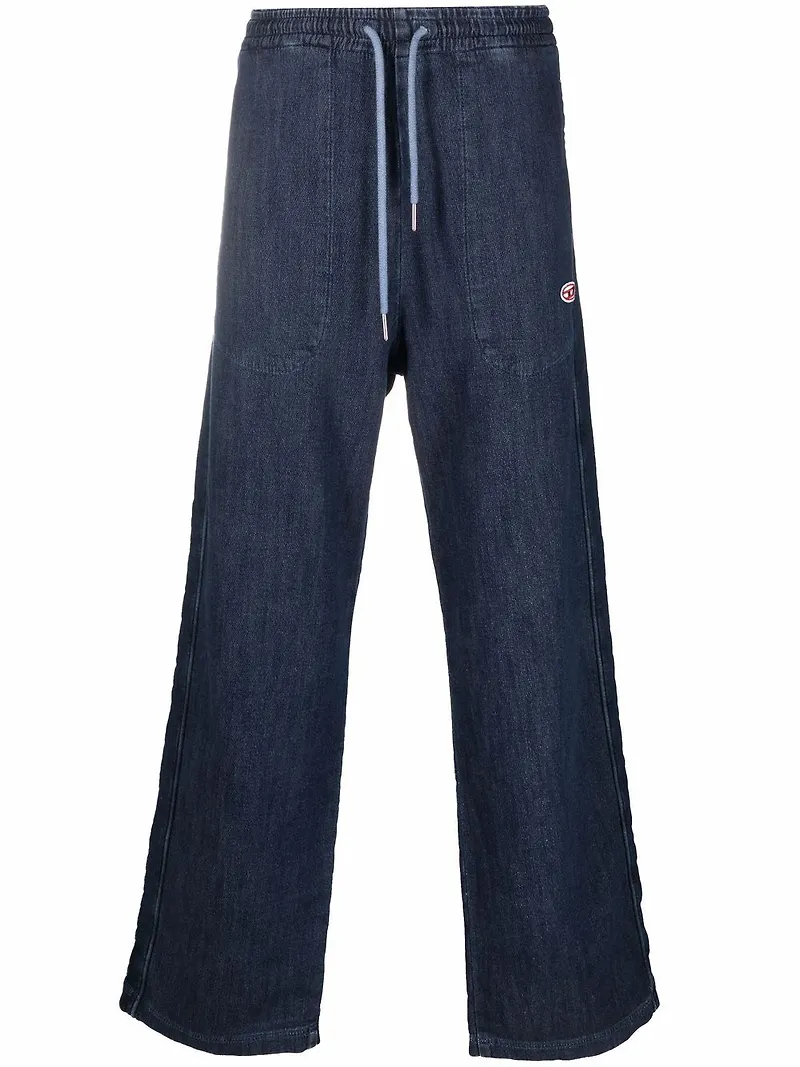 Diesel D-Martians JoggJeans® med vida ben - Blå