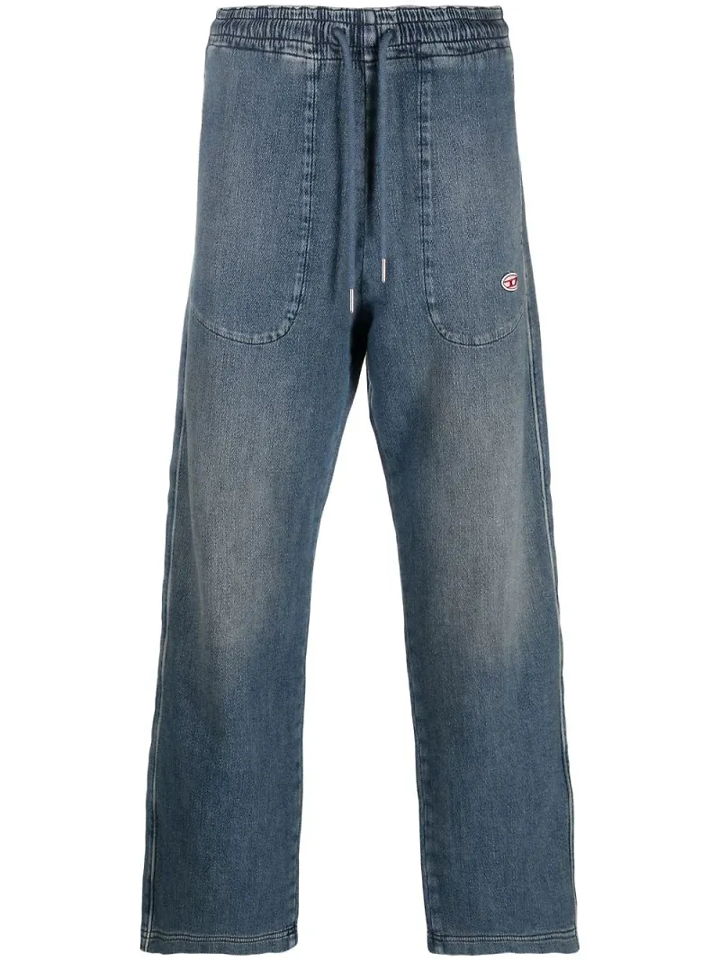 Diesel D-Martians raka jogg-jeans - Blå