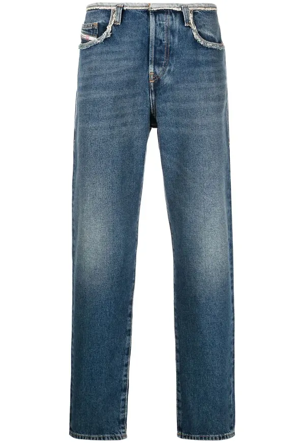 Diesel D-Pend jeans med raka ben - Blå