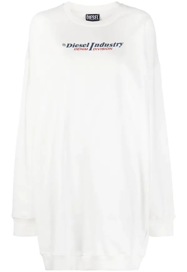 Diesel D-Robbie-Ind sweatshirt dress - Vit