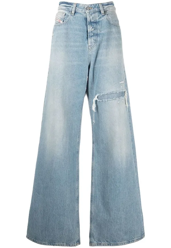 Diesel D-Sire wide leg-jeans - Blå