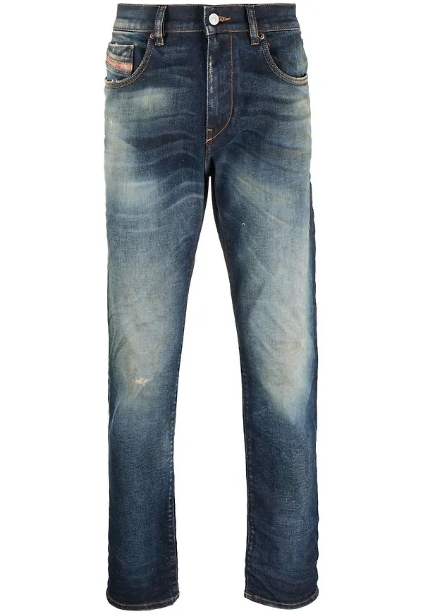 Diesel D-Strukt slim fit-jeans från 2019 - Blå