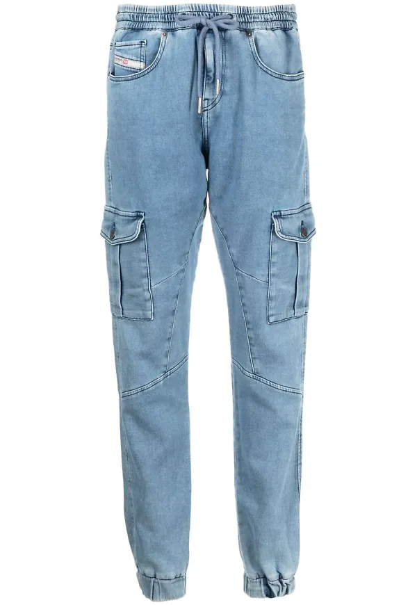 Diesel D-Ursy avsmalnande jeans - Blå